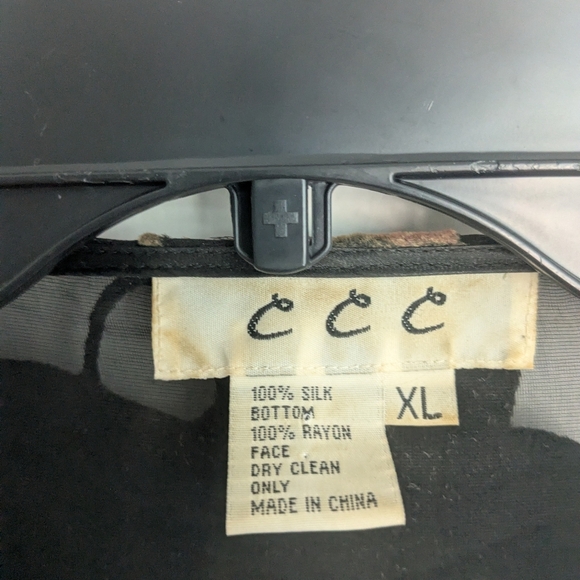 Vintage Silk Velvet Burnout Kimono Topper - Picture 3 of 5